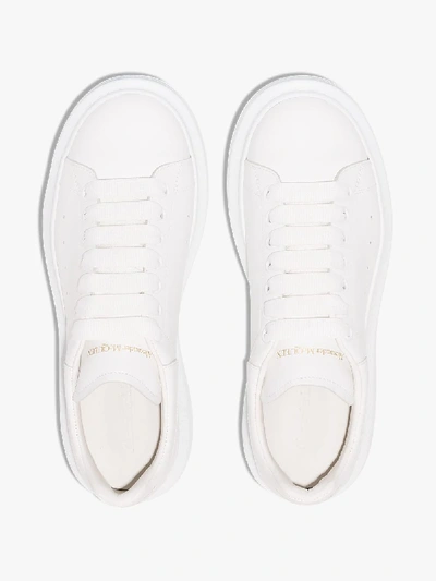 Shop Alexander Mcqueen Oversized Sneakers - Unisex - Calfskin/rubber In White
