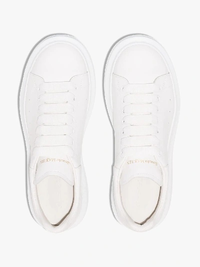 Shop Alexander Mcqueen White Oversized Sneakers