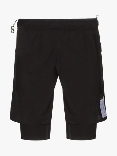 Shop Satisfy 'justice' Sportshorts In Schwarz