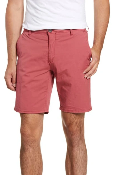 Shop Rodd & Gunn The Peaks Regular Fit Shorts In Blush Red