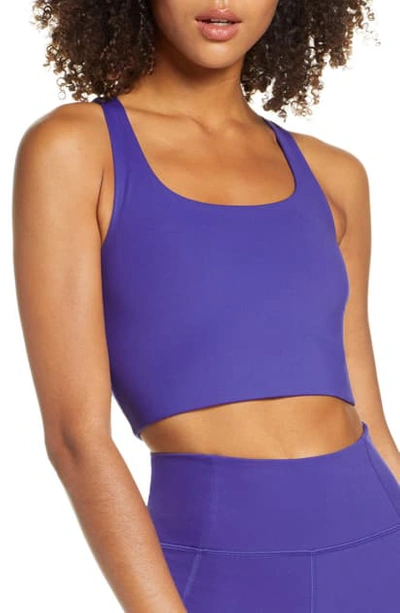 Shop Girlfriend Collective Paloma Sports Bra In Pansy