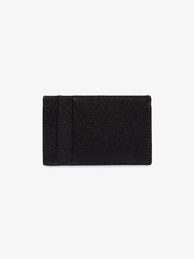 Shop Alexander Mcqueen Black Studded Flames Card Holder