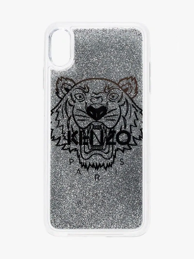 Shop Kenzo Silver Tiger Iphone Xs Max Case In Metallic