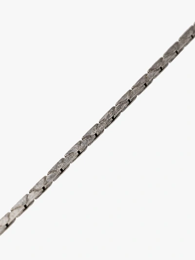 Shop Saint Laurent Silver-tone Razor Chain Necklace