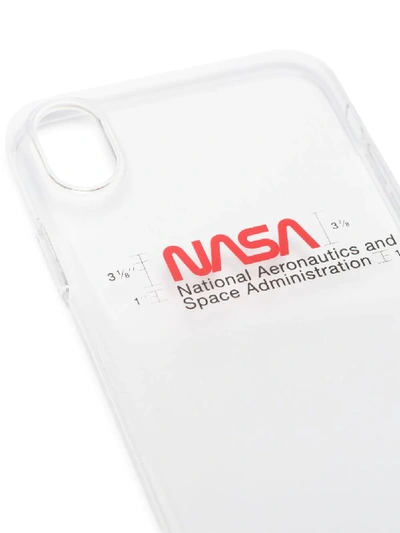 Shop Heron Preston Transparent Nasa Iphone Xr Case In Transparent Multicolor