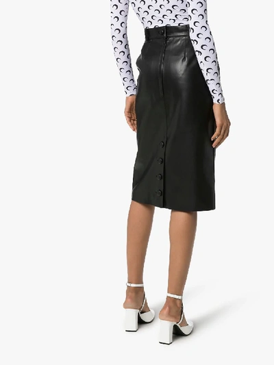 Shop We11 Done We11done Faux Leather Pencil Skirt In Black