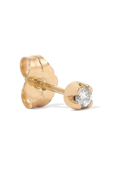 Shop Andrea Fohrman 18-karat Gold Diamond Earring