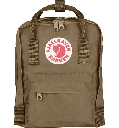 Shop Fjall Raven 'mini Kanken' Water Resistant Backpack - Brown In Sand