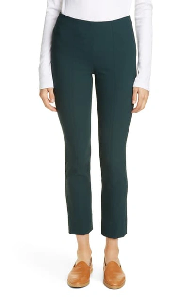 Shop Vince Stitch Front Seam Skinny Pants In Dark Watercress