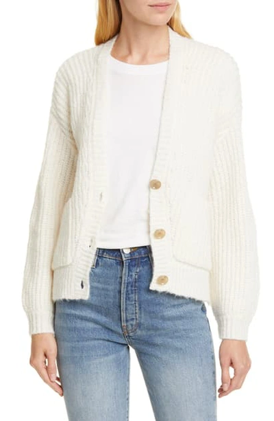 Shop Allude V-neck Cardigan In Ivory