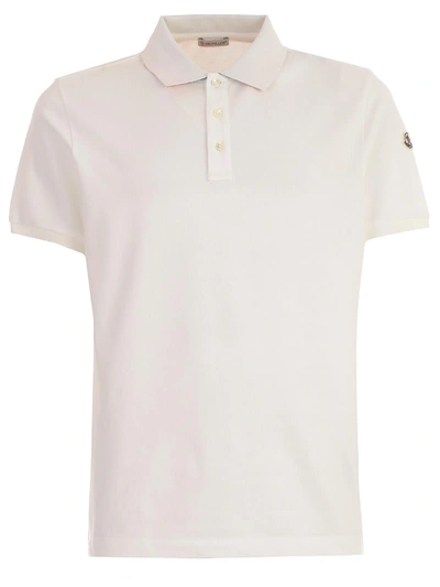 Shop Moncler Polo S/s 3 Buttons In White