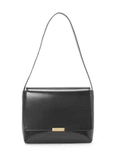 Shop Saint Laurent Women's Leather Shoulder Bag In Black