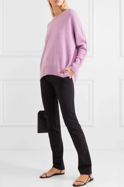 Shop Allude Cashmere Sweater In Purple