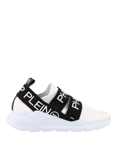 Shop Philipp Plein Runner Slip-on Sneakers In White