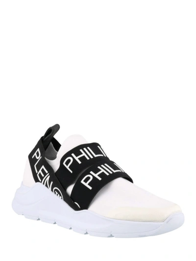 Shop Philipp Plein Runner Slip-on Sneakers In White