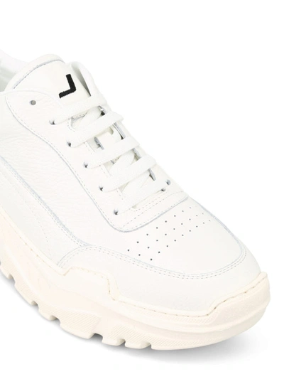 Shop Joshua Sanders Zenith Maxi Back Sole Sneakers In White