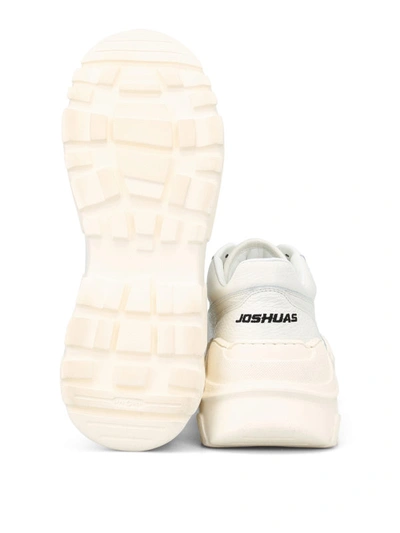 Shop Joshua Sanders Zenith Maxi Back Sole Sneakers In White