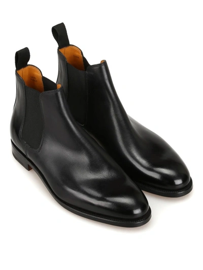 Shop John Lobb Lawry Smooth Calfskin Chelsea Boots In Black