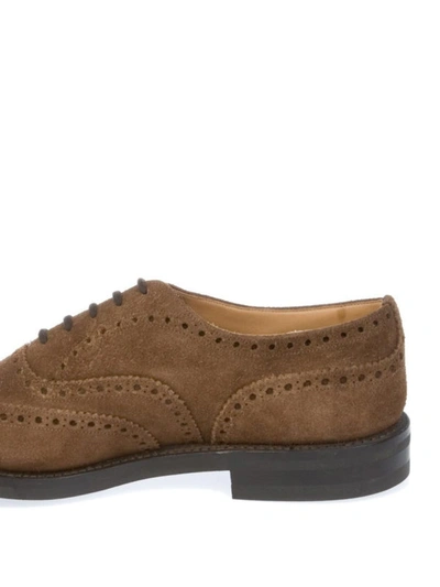 Shop Church's Amersham Suede Oxford Brogues In Brown