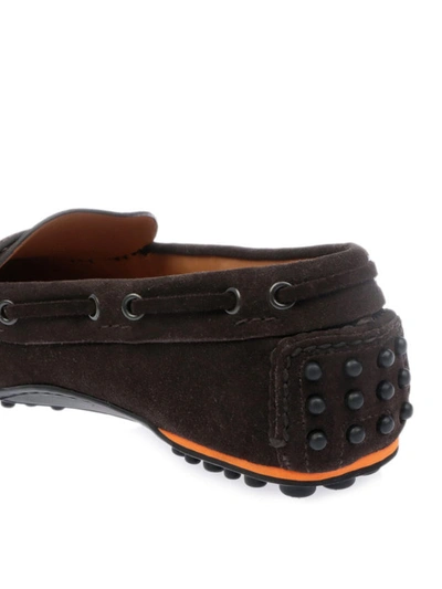 Shop Car Shoe Brown Suede Loafers