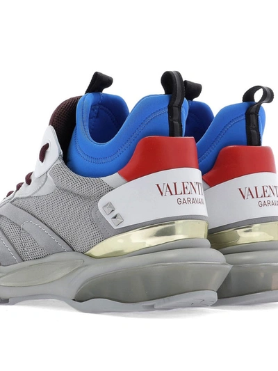 Shop Valentino Neoprene Collar Bounce Sneakers In Multicolour