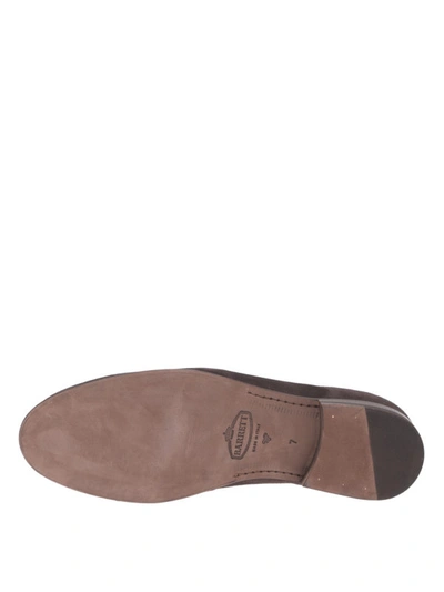 Shop Barrett Fringed And Tasselled Suede Loafers In Dark Brown