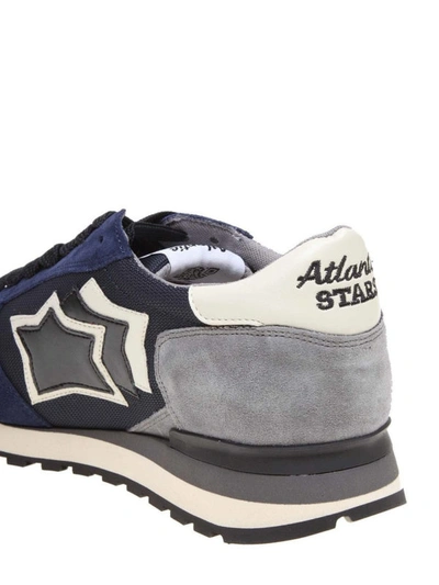 Shop Atlantic Stars Argo Lace-up Sneakers In Blue