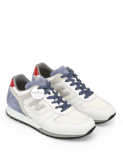 Shop Hogan H321 Tricolour Sneakers In White