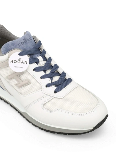 Shop Hogan H321 Tricolour Sneakers In White