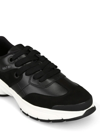 Shop Neil Barrett Bolt01 Sneakers In Black
