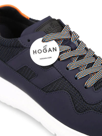 Shop Hogan Interactive Blue Sneakers