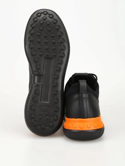 Shop Tod's Shoeker Nocode01 Black Sneakers