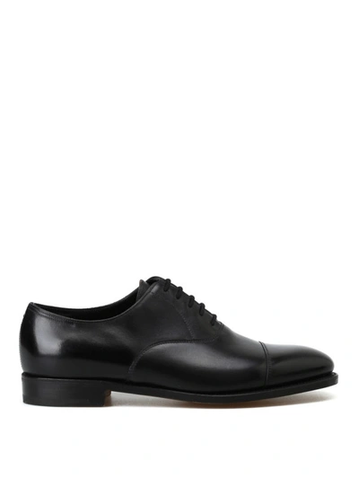 Shop John Lobb Black City Ii Oxford Shoes