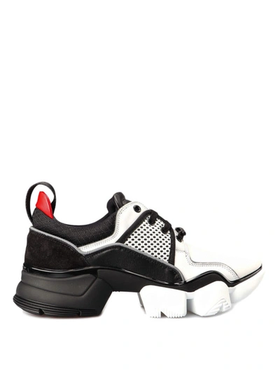Shop Givenchy Jaw Low Top White And Black Sneakers