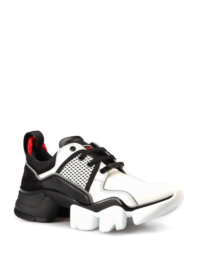 Shop Givenchy Jaw Low Top White And Black Sneakers