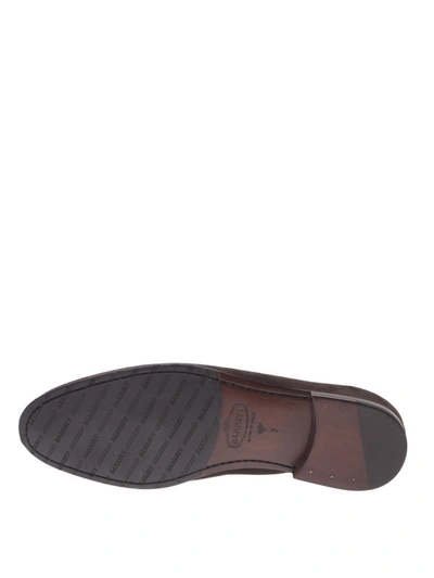 Shop Barrett Dark Brown Suede Tapered Toe Loafers