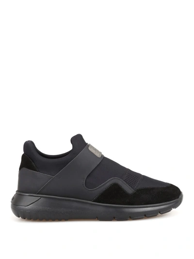 Shop Hogan H371 Interactive Slip-on Sneakers In Black