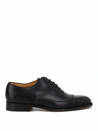 Shop Tricker's Appleton Black Leather Oxford Shoes