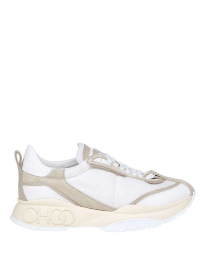 Shop Jimmy Choo Raine Two-tone Sneakers In White