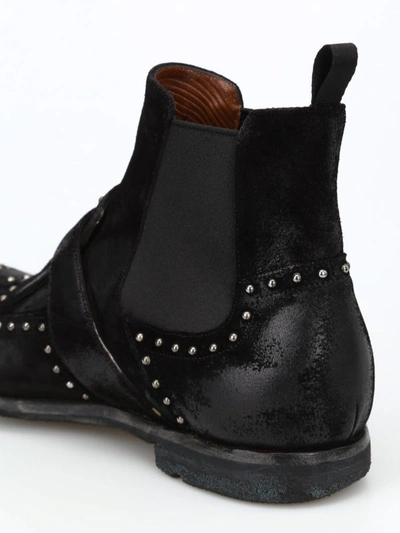 Shop Church's Shanghai 6 Studded Suede Booties In Black