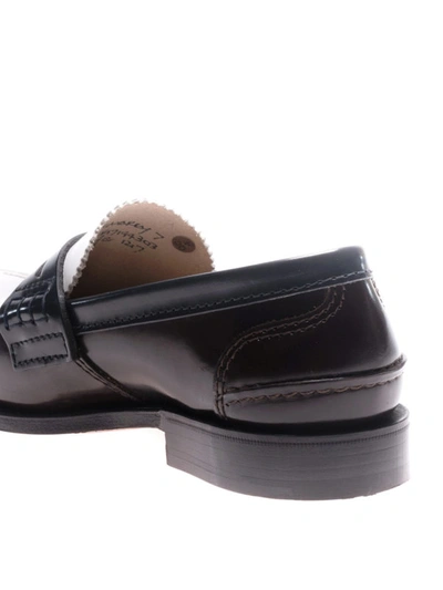 Shop Church's Pembrey Three-tone Leather Loafers In Dark Brown