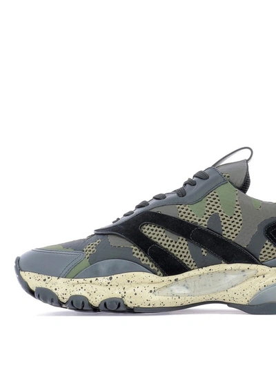 Shop Valentino Bounce Camouflage Low Top Sneakers In Multicolour