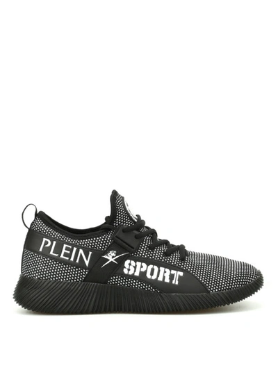 Shop Philipp Plein Carter Knitted Fabric Slip-ons In Black