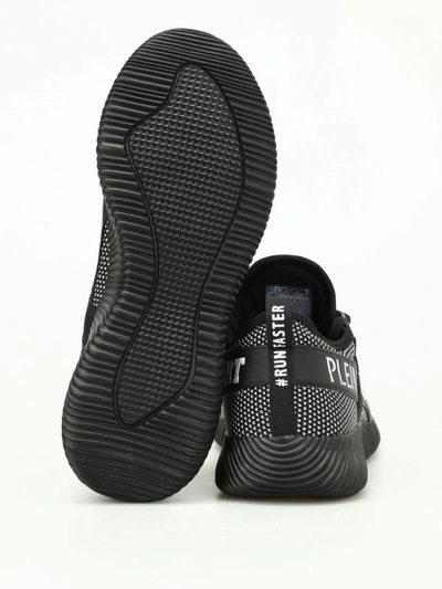 Shop Philipp Plein Carter Knitted Fabric Slip-ons In Black