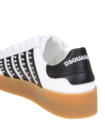 Shop Dsquared2 Rappers Delight Sneakers In White