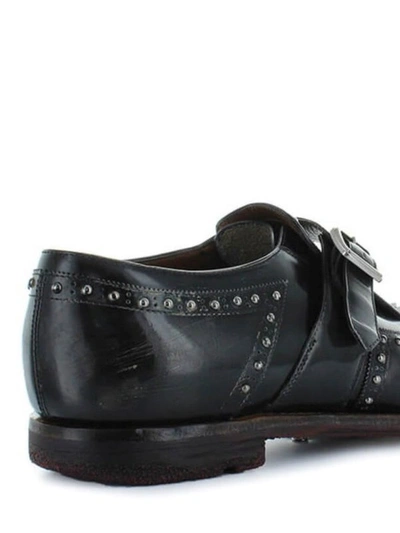 Shop Church's Shanghai Vintage Leather Loafers In Dark Grey