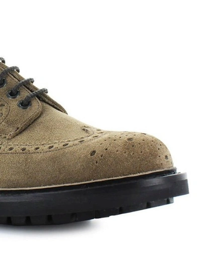 Shop Church's Mcpherson Brogue Suede Lace-up Oxford Shoes In Green