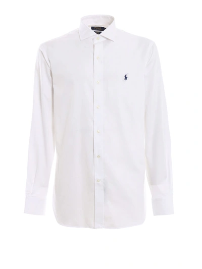 Shop Polo Ralph Lauren Spring 1 White Cotton Shirt