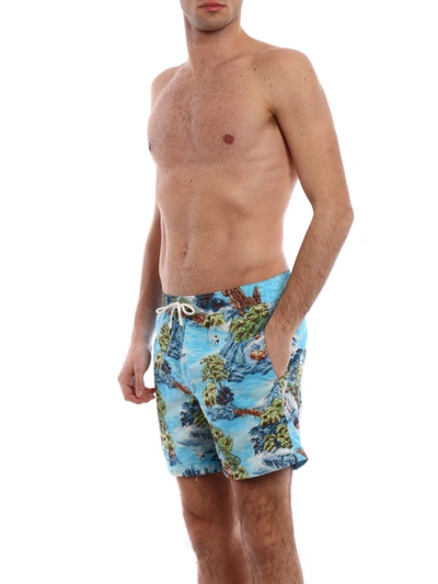 Shop Polo Ralph Lauren Traveler Swim Shorts In Multicolour