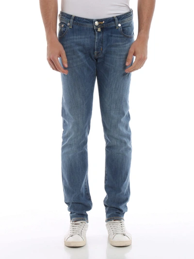 Shop Jacob Cohen 622 Comfort Denim Jeans In Light Wash